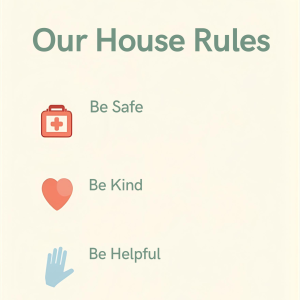 Our House Rules Poster